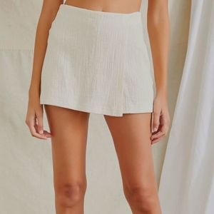 Forever21 Crinkled High-Rise skort
